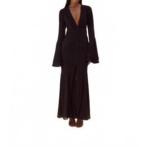 jersey halter maxi dress Jersey Halter Maxi dress with Mother of Pearl Paillete Sash Belt